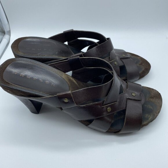 Trueflex Brown Open Toe Sandal Size 8.5 Kohls Box ID 875 - Picture 3 of 11